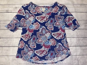 Womens Large Chico’s 2 Short Sleeved Shirt - Picture 1 of 3