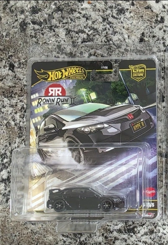 Honda Civic Type R Black Chase 0/5 Hot Wheels Car Culture Ronin Run II '07 Foto 1 de 1