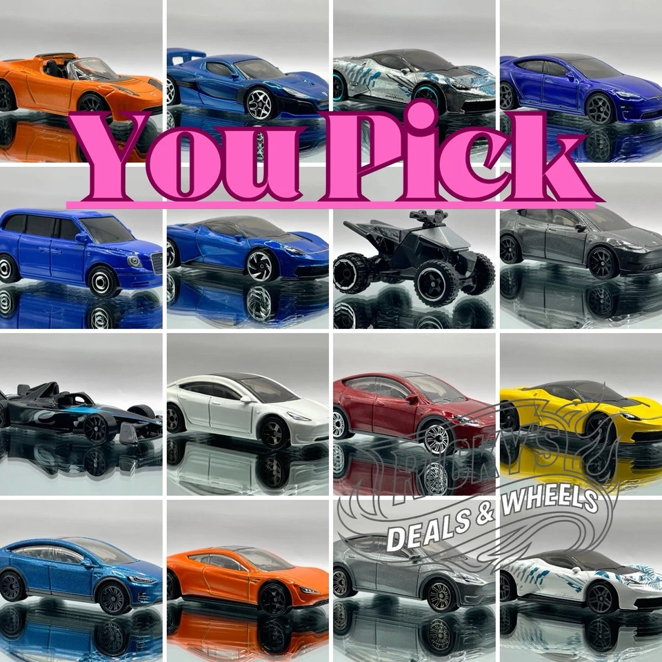 Hot Wheels You Pick Tesla/EVs Lot | 1:64 Loose | Premium Mainline Matchbox - Image 1 of 1