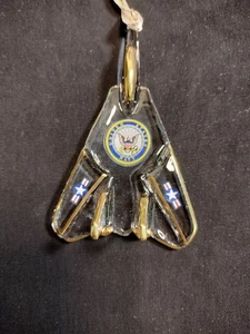 Vetro Barone Marina Militare F-14 Jet Vetro Ornamento - Foto 1 di 10