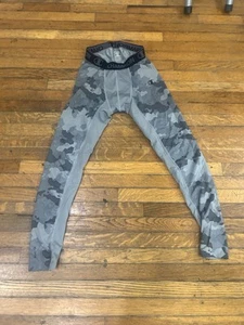 Men's CHAMPION Compression Leggings Camo Gray Camouflage MEDIUM - Picture 1 of 6