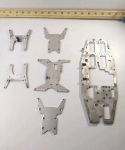 Team Losi LST2 Chassis Parts, Nitro Rc Replacement Parts 6 Pieces, Color Silver - Picture 1 of 24