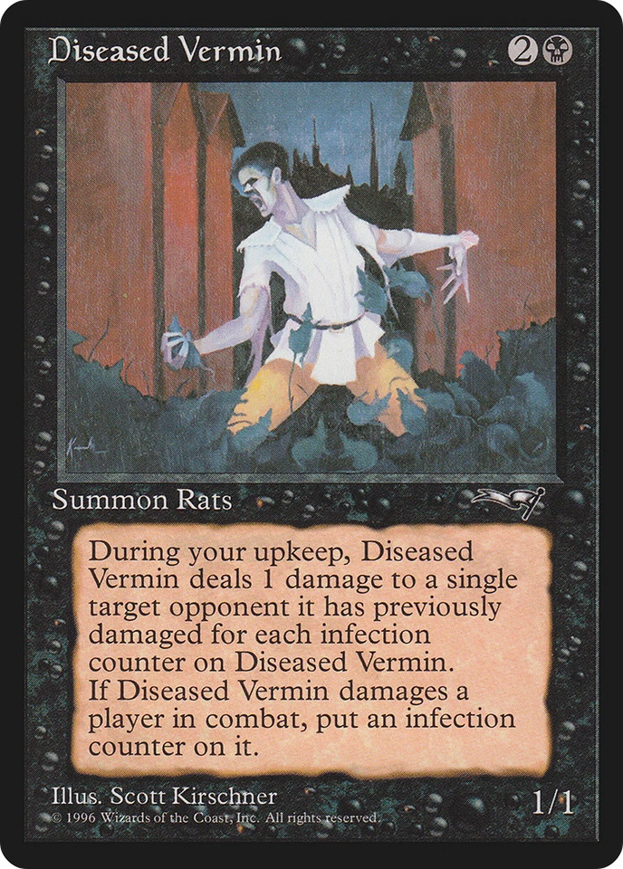 Diseased Vermin x (4) Alliances MTG EX/NM _ U_ 4RCards - Image 1 of 1