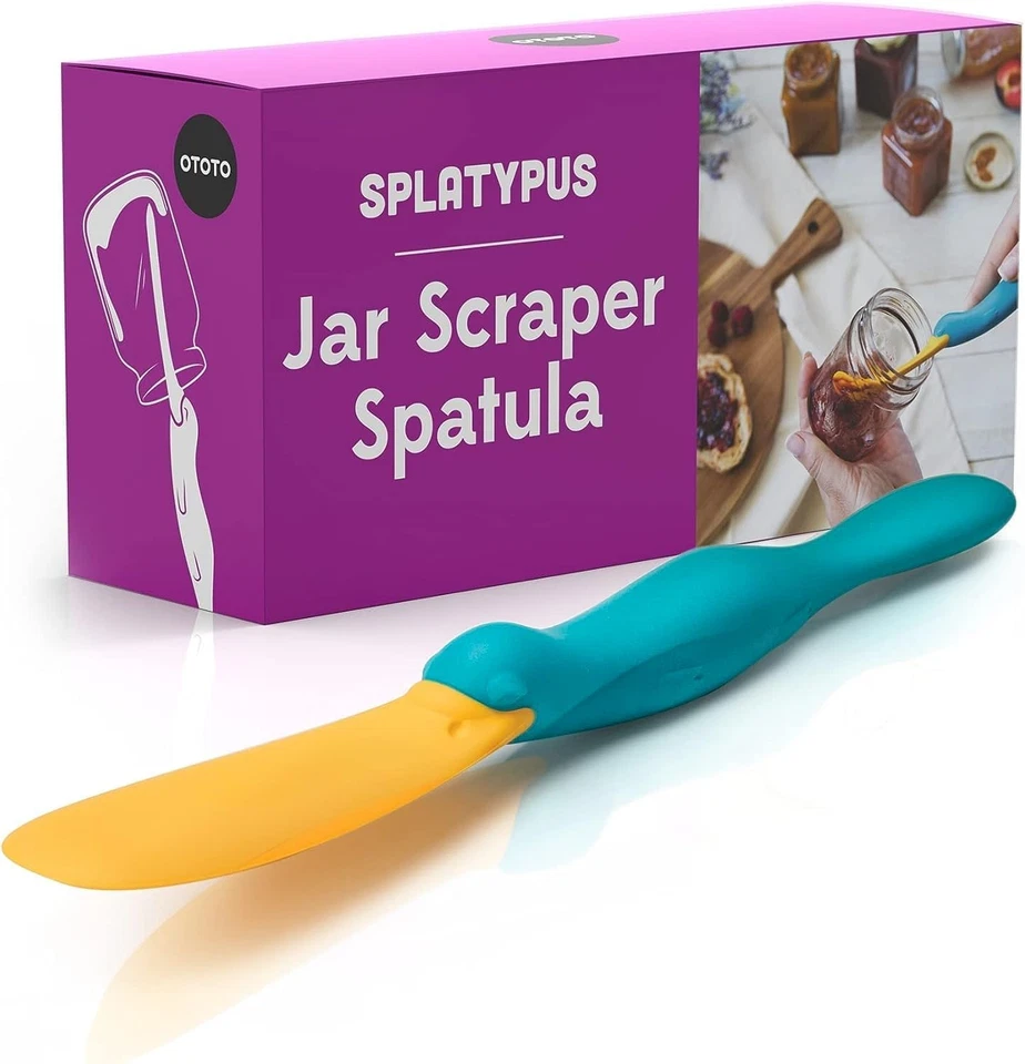 OTOTO Splatypus Jar Spatula for Scooping and Scraping - Unique Fun Cooking Kitch
