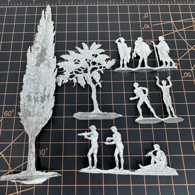 Figuras de estaño berlinesas juguetes planos de hojalata casa de baño griega vida callejera figuras antiguas Foto 1 de 4