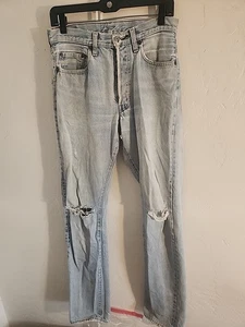 Vintage Redline Levis 501 Red Line 29" W 34 L Jeans 70er Jahre tolle Gebrauchsspuren verblassen - Bild 1 von 21