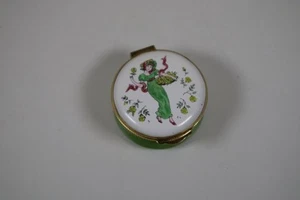 Vintage Crummles Enamel Trinket Box - Picture 1 of 3