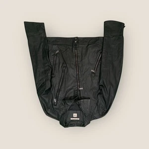 Vintage Tiger Of Sweden Black Waxed Jacket Cotton Size S - Picture 1 of 10