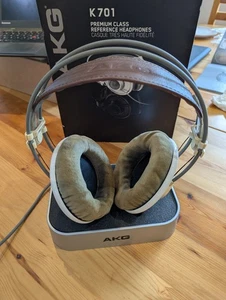 AKG K701 Austrian made open back studio reference headphones in original box - Picture 1 of 5