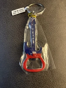 Portachiavi metallo Texas portachiavi viaggio turista souvenir regalo chitarra da collezione G1 - Foto 1 di 4