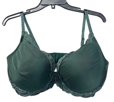 NUEVO Sujetador Natori Mujer Plumas Contorno Verde Talla 38D Nuevo con Etiquetas Foto 1 de 3