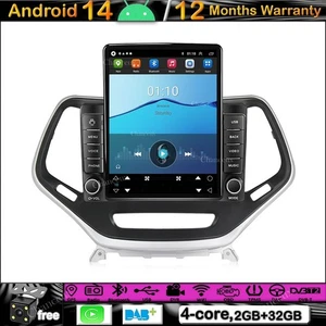 Unità principale 9,7" Android 14 radio GPS SAT navigatore DAB carplay per Jeep Cherokee 14-18 - Foto 1 di 15