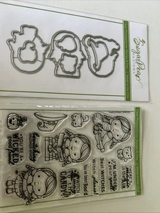 NEW Sugar Pea Designs Stamp & Die Set BEWITCHED Halloween Spooky - Picture 1 of 5