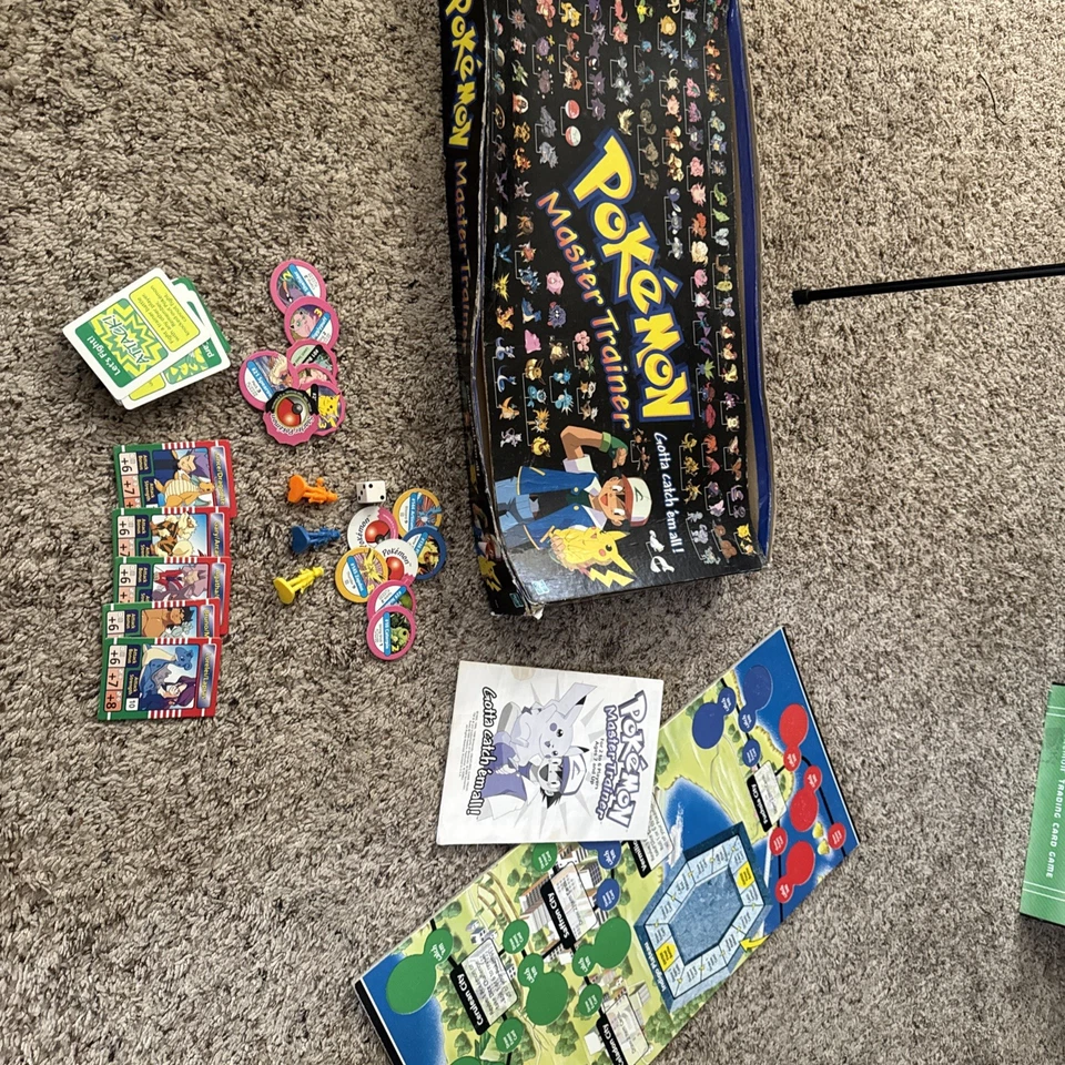 Hasbro Pokemon Master Trainer Game Board 1999 Edition - Incomplete - Read - Image 1 of 4
