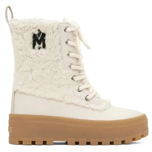 Neu mit Etikett 800 $ Mackage Lammfell Hero Lug Sohle Stiefeletten Winter Kampfstiefel Größe 37 - Bild 1 von 16