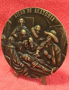 Beautiful unusual Bronze medal, DR. TSUNG-YING SHEN, Anatomy Lesson. - Picture 1 of 4