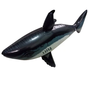 Cute Inflatable Shark Simulation Animals Summer Swimming Pool Party Decor Toys - Picture 1 of 8