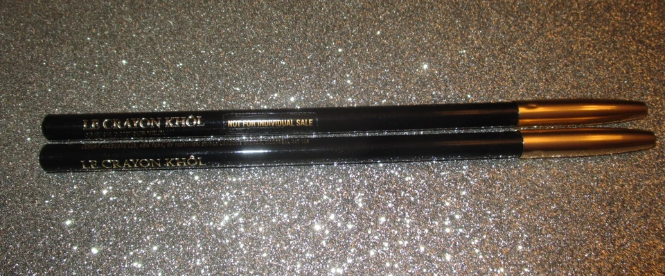 2x Lancome ~ Le Crayon Khol ~ Eyeliner Pencil Black Ebony Full Size NEW - Image 1 of 1