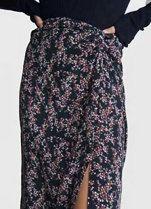 Rag & Bone NWT Amber Silk Floral Midi Skirt Size 0 - Picture 1 of 12