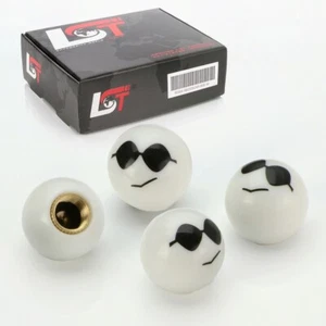 4X Capuchons De Valve Pour VW LUPO Sourire Lunettes De Soleil - Photo 1 sur 3
