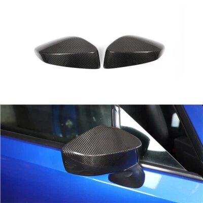 Cubierta de espejo retrovisor lateral de coche de fibra de carbono real para Subaru BRZ Toyota 86 2013-2021 Foto 1 de 4