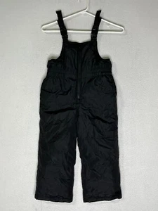 Carter's Black Winter Insulated Snowbibs Adjustable Straps Kids Size S/4 - Picture 1 of 6