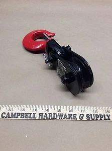 Bloque de robo de 2 toneladas con gancho giratorio cuerda de alambre gavilla grillete cabestrillo árbol Clevis - Imagen 1 de 9