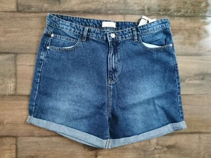 Don't Think Twice Caidi Curve klassische Damenshorts blau UK Größe 18 BRANDNEU - Bild 1 von 3
