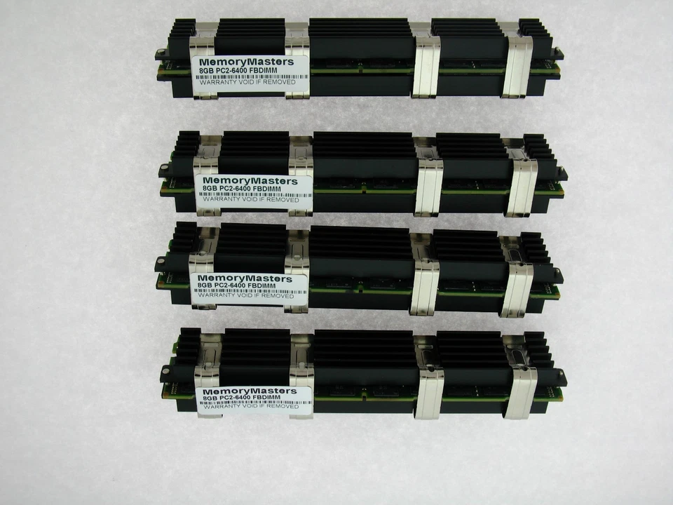 32GB 4x8GB PC6400 DDR2 ECC 800MHz FB-DIMM Mac Pro 3.1 8-core/ Quad-core 2.8/ 3.0 - Image 1 of 1