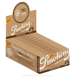 1 Caja Smoking THINNEST BROWN King Size Paper 24 x 33 Hojas con 24 x 33 Puntas - Imagen 1 de 4