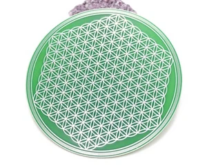 Flor de la vida detallada rejilla de cristal, flor de la vida geometría sagrada montaña rusa - Imagen 1 de 8