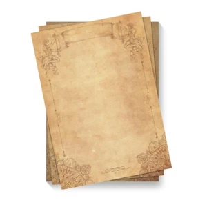 Briefpapier Motivpapier DIN A4 Hochzeit beidseitig vollflächig - Mittelalter - Bild 1 von 3