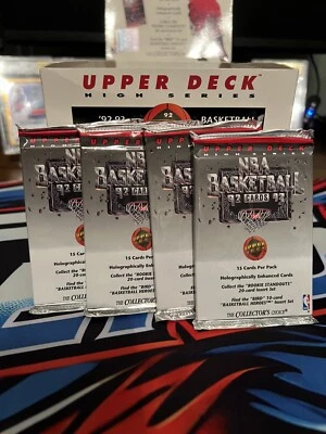 3 упаковки 1992-93 Upper Deck баскетбол высоты серии запечатанный 3 упаковки JORDAN Shaq RC? - Изображение 1 из 2