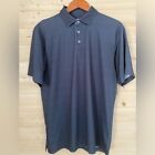 GRAND SLAM 360 Motion Flow Men's Golf Shirt | Color: Dark Gray / Blue | Size: S