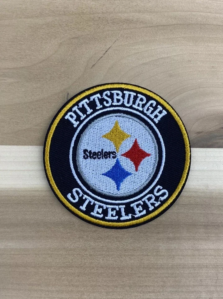 NFL Pittsburgh Steelers Logo Embroidered Sew Iron-On Patch Approx 2 1/2 In.  - Image 1 of 1