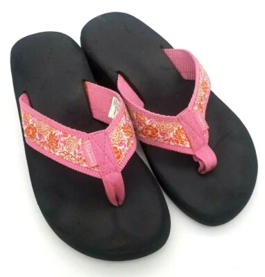 Chanclas LL Bean rosa florales para mujer 6 medianas  Foto 1 de 4