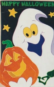 NUEVO CREATIVO SALUDOS FANTASMALES APLIQUES GRANDES BANDERA ENVÍO GRATUITO - Imagen 1 de 1