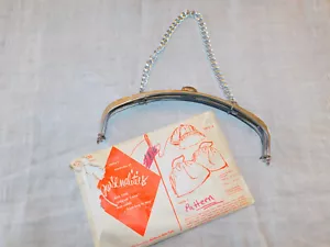 Vintage PURSENALITIES Handtasche Geldbeutel Muster mit 10" gebogenem Metallschieberahmen - Bild 1 von 8