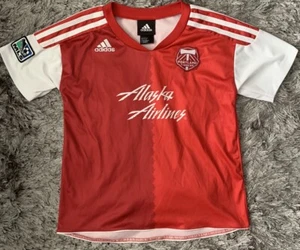 Portland Timber Rojo Visitante Camiseta de Fútbol 2011 Adidas MLS Junior Niños 7 Años - Imagen 1 de 4