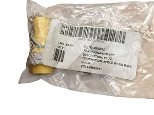 CC12-DMS0611 8Pole Termination Plug W/ 6" Ball Chain JSNA-8PM-SP1 - Picture 1 of 4