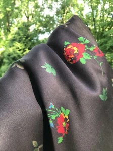 1.6yards 43”wide Pure Gambiered 100% Mud Silk Fabric Natural Dyed 40+momme Asian - Picture 1 of 7