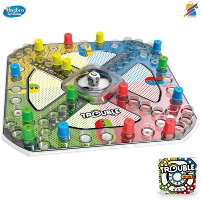 Hasbro Trouble Board Game - Pop-O-Matic Family Fun for Kids & Adults - Ages 5+ - Image 1 of 4