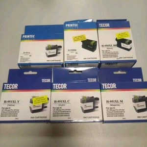 6X HP 950XL / 951XL Ink Cartridges - genuine & compatible HP Officejet - Picture 1 of 9