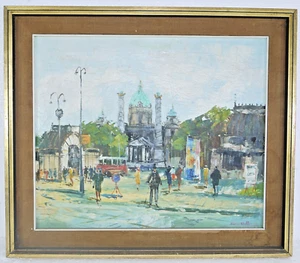 Antique Oil on Canvas signed Maurice Utrillo Frame original - Picture 1 of 12