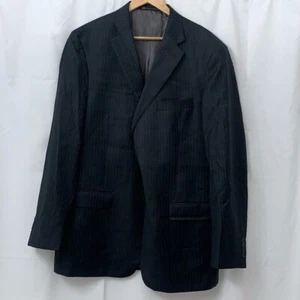 Men’s Hart Schaffner Charcoal Pin Striped Blazer Size 48L EUC - Picture 1 of 11