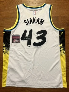 Pascal Siakam Signed Autograph 2024-25 City Edition Jersey Indiana Pacers JSA - Picture 1 of 3