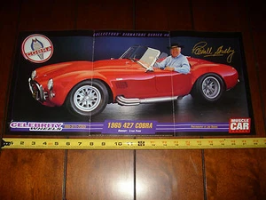 1965 CARROLL SHELBY COBRA 427 - ORIGINAL 1999 POSTER / ARTICLE - Picture 1 of 4