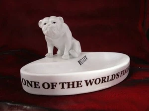 Cuenco Cenicero Perro Buldog Publicidad Bar Cerillas Ingles Estilo Porcelana - Imagen 1 de 5