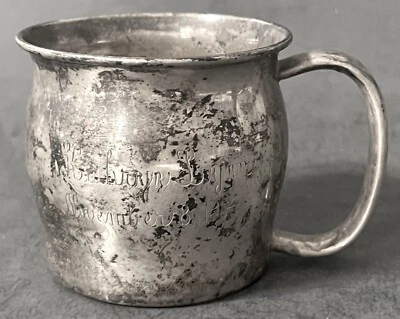 Taza bebé American Lunt vintage de plata de ley Foto 1 de 4