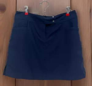 IZOD Women’s Golf Tennis Pickle Ball Skort Skirt Sz 4 Navy Blue Pockets - Picture 1 of 15